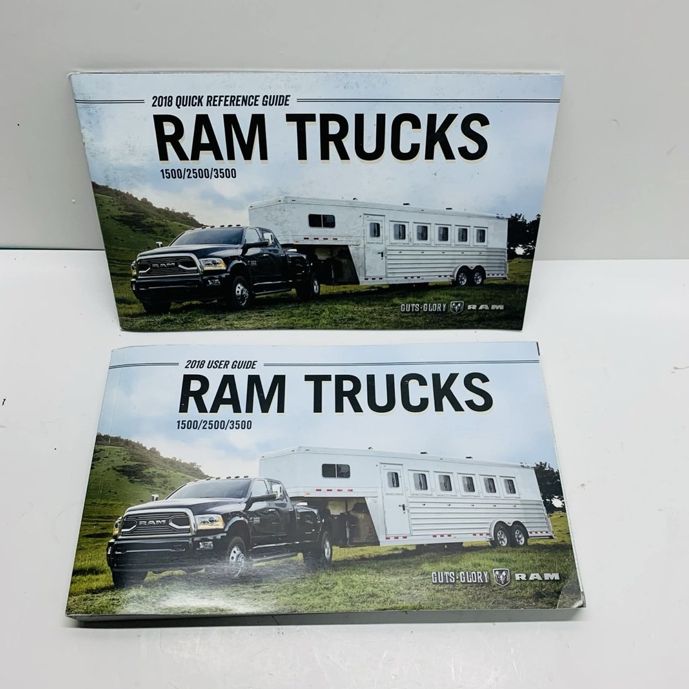 2018 Dodge Ram Trucks 1500/2500/3500 Owners Manual User Guide With Case